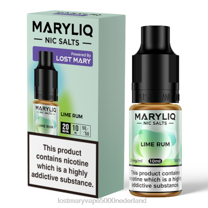 RV0V212 - LOST MARY vape Nederland limoen LOST MARY MARYLIQ Nic-zouten - 10 ml