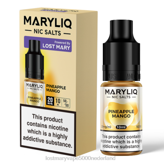 RV0V214 - LOST MARY vape kopen ananas LOST MARY MARYLIQ Nic-zouten - 10 ml