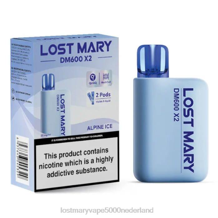 RV0V186 - LOST MARY vape bestellen alpen ijs LOST MARY DM600 x2 wegwerpdamp