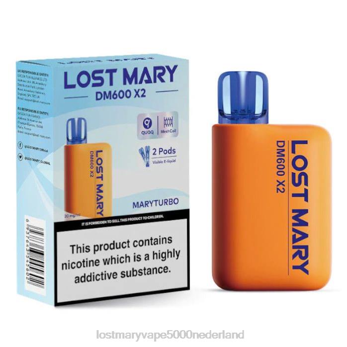 RV0V195 - LOST MARY vapes kopen maryturbo LOST MARY DM600 x2 wegwerpdamp