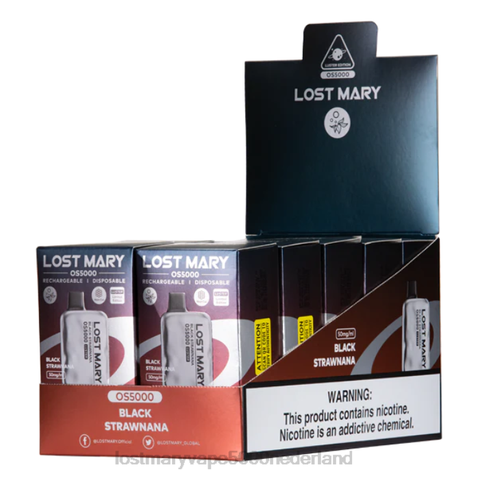 RV0V11 - LOST MARY vape review zwarte stronana LOST MARY OS5000 glans