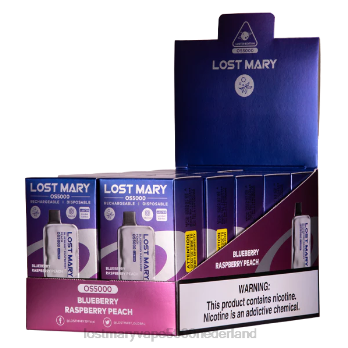 RV0V19 - LOST MARY kopen Nederland bosbes framboos perzik LOST MARY OS5000 glans
