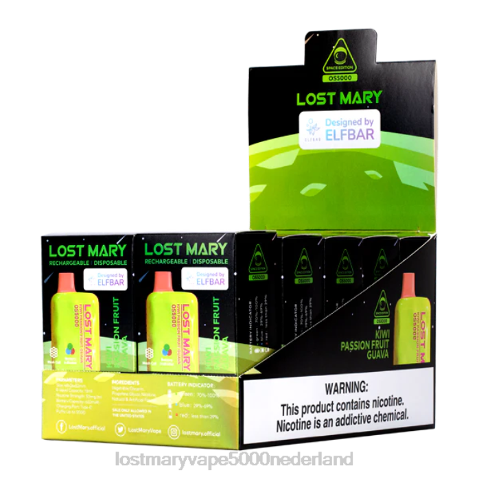 RV0V39 - LOST MARY kopen Nederland kiwi-passievrucht-guave LOST MARY OS5000