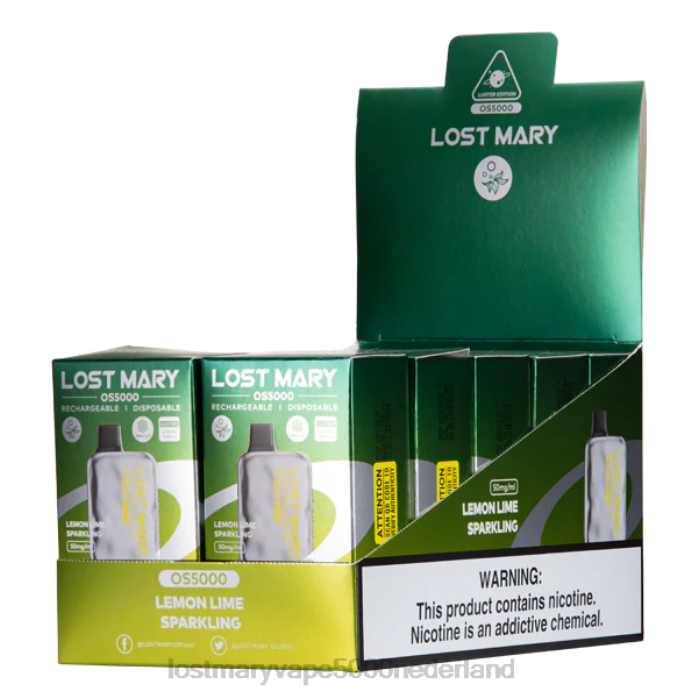 RV0V41 - LOST MARY vape review limoen limoen sprankelend LOST MARY OS5000 glans