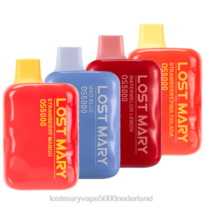 RV0V45 - LOST MARY vapes kopen mad blue/aardbei pina colada/watermeloen citroen/aardbei mango LOST MARY OS5000 monsternemer