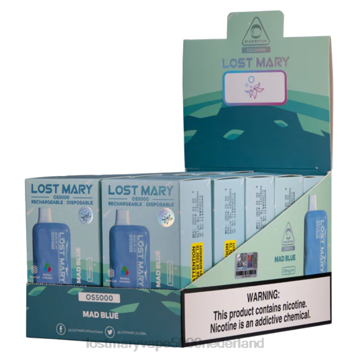 RV0V46 - LOST MARY vape bestellen gek blauw LOST MARY OS5000