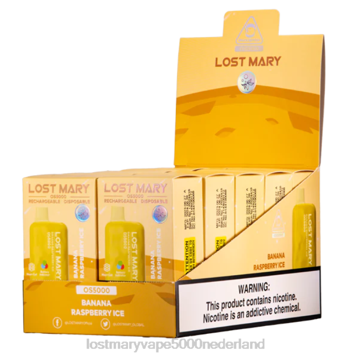 RV0V4 - LOST MARY vape kopen banaan-frambozenijs LOST MARY OS5000