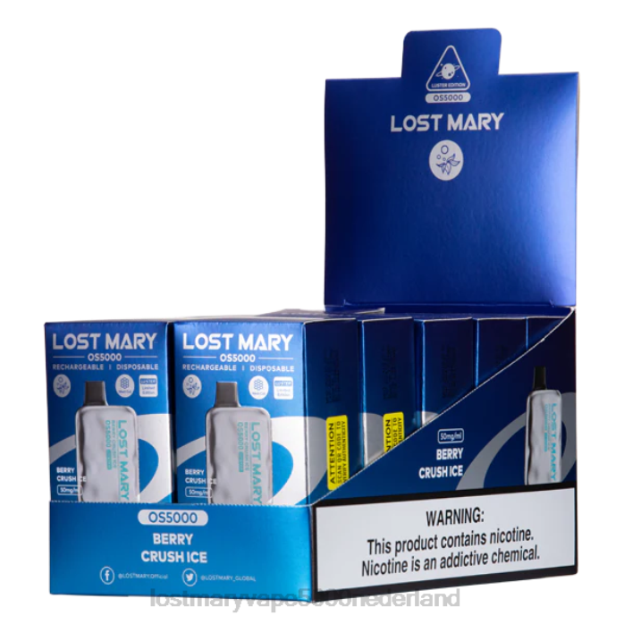 RV0V5 - LOST MARY vapes kopen bessen crush ijs LOST MARY OS5000 glans