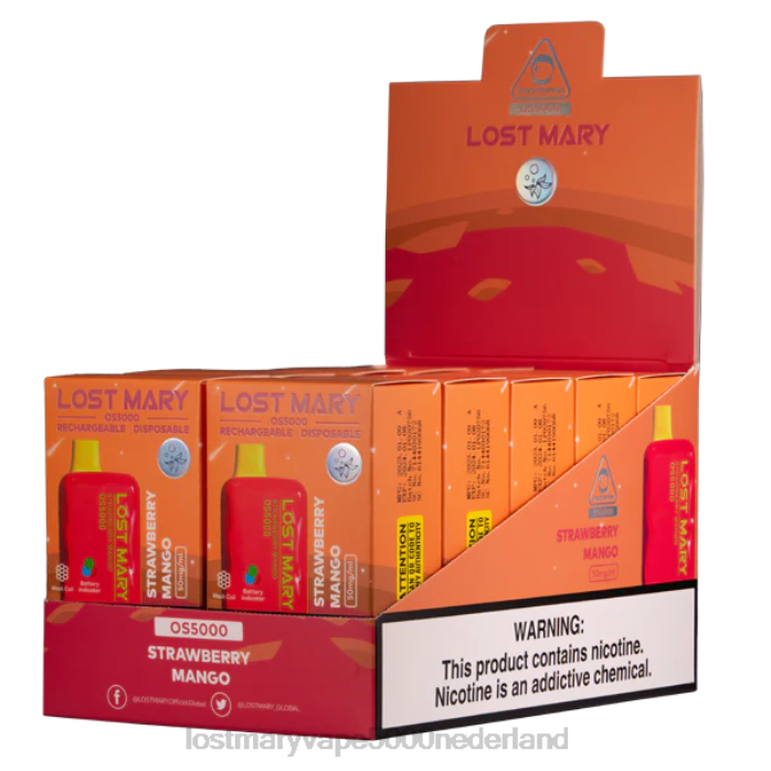 RV0V69 - LOST MARY kopen Nederland aardbei-mango LOST MARY OS5000