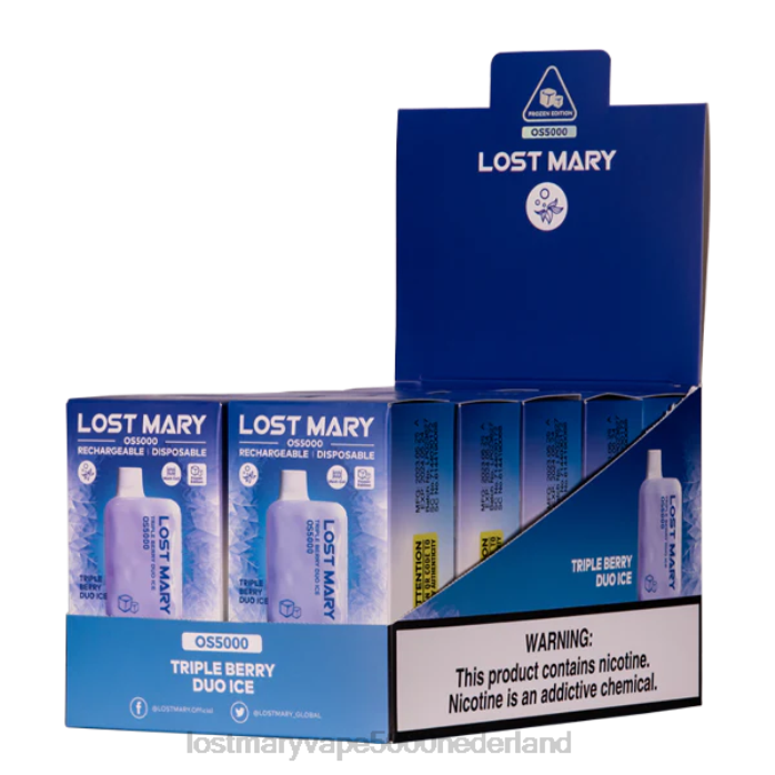RV0V74 - LOST MARY vape kopen triple berry duo-ijs LOST MARY OS5000