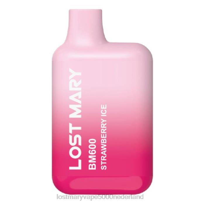 RV0V144 - LOST MARY vape kopen aardbeien ijs LOST MARY BM600 wegwerp damp