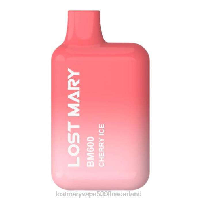 RV0V146 - LOST MARY vape bestellen kersen ijs LOST MARY BM600 wegwerp damp