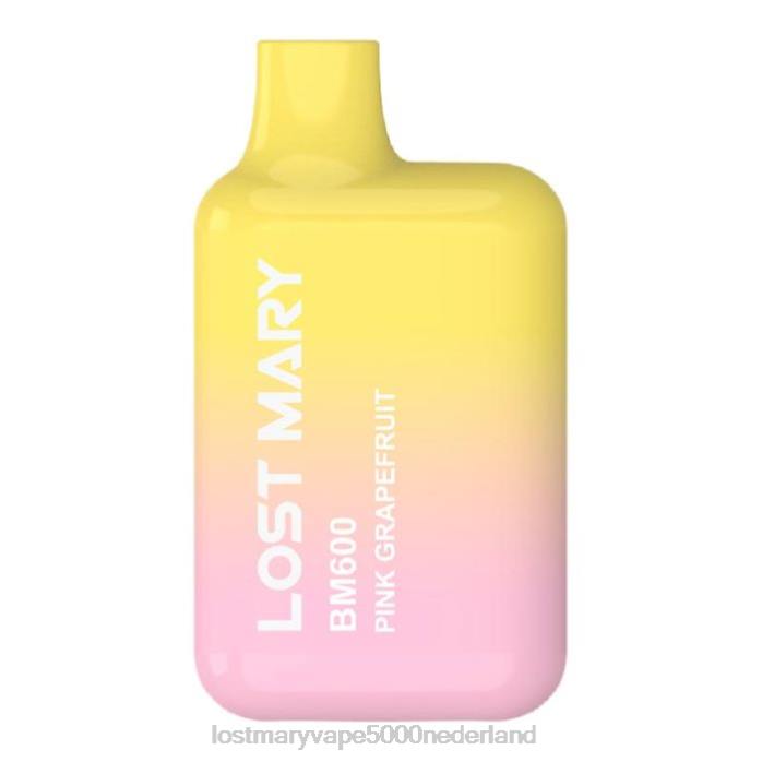 RV0V154 - LOST MARY vape kopen roze grapefruit LOST MARY BM600 wegwerp damp