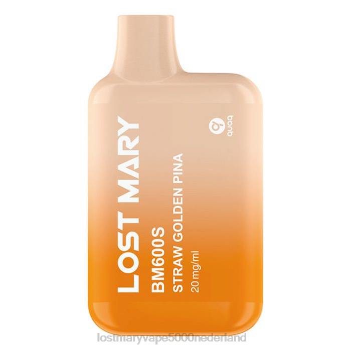 RV0V170 - LOST MARY vape Nederland kopen strogouden pina LOST MARY BM600S Wegwerpdamp van 20 mg