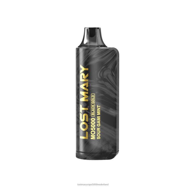 LOST MARY MO5000 zwart goud wegwerp 10ml - LOST MARY vape kopen zure gamimunt J64HD4