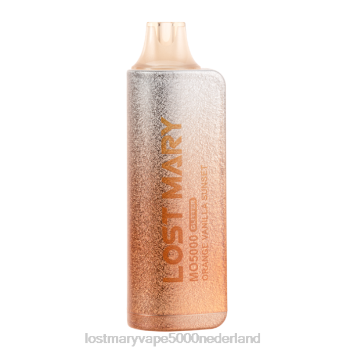 RV0V124 - LOST MARY vape kopen oranje vanille zonsondergang LOST MARY MO5000 glitter editie
