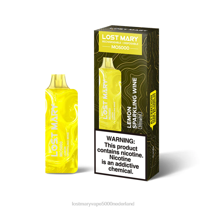 RV0V43 - LOST MARY vape smaken mousserende wijn van citroen LOST MARY MO5000