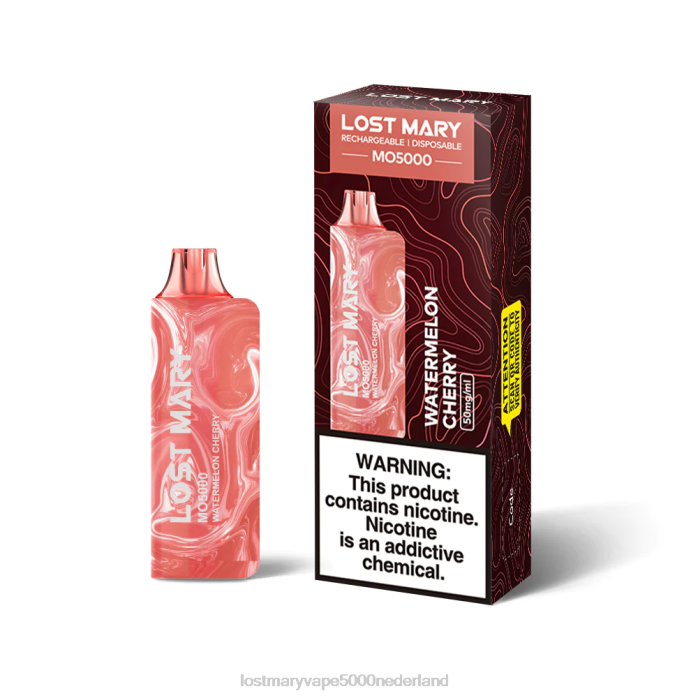 RV0V77 - LOST MARY vape 5000 Nederland watermeloen kers LOST MARY MO5000