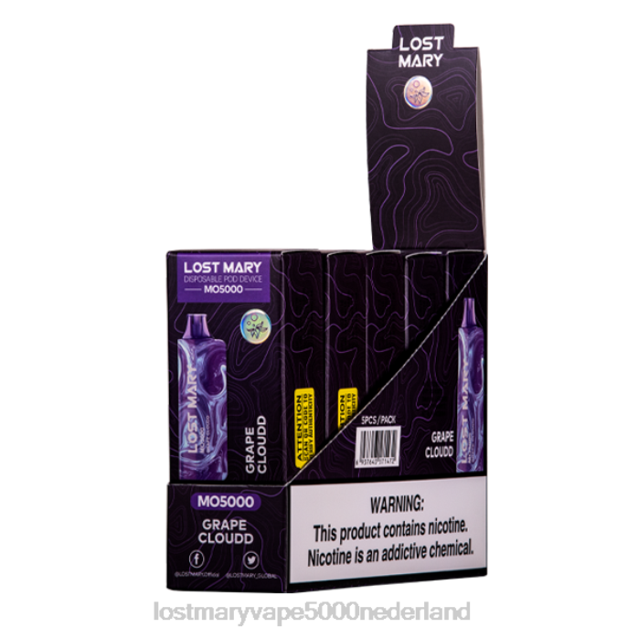 RV0V82 - LOST MARY vape Nederland druiven wolk LOST MARY MO5000