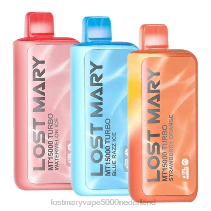 RV0V81 - LOST MARY vape review watermeloenijs/blauw razzijs/aardbei-oranje LOST MARY MT15000 turbo-sampler