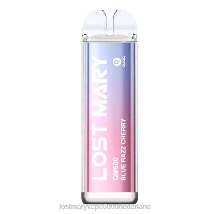 RV0V156 - LOST MARY vape bestellen blauwe razz-kers LOST MARY QM600 wegwerp damp