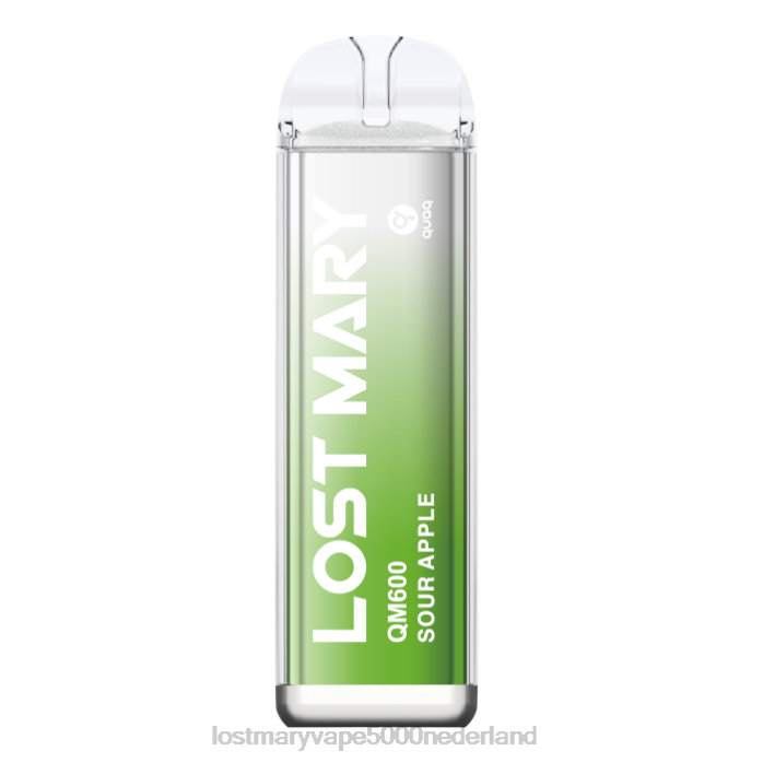 RV0V165 - LOST MARY vapes kopen zure appel LOST MARY QM600 wegwerp damp
