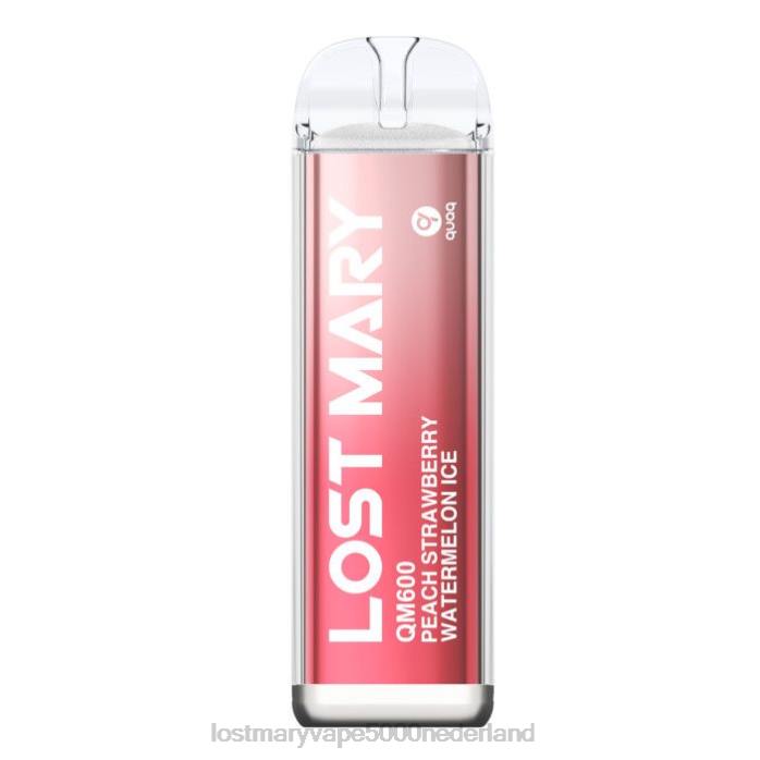 RV0V166 - LOST MARY vape bestellen perzik aardbei watermeloen LOST MARY QM600 wegwerp damp
