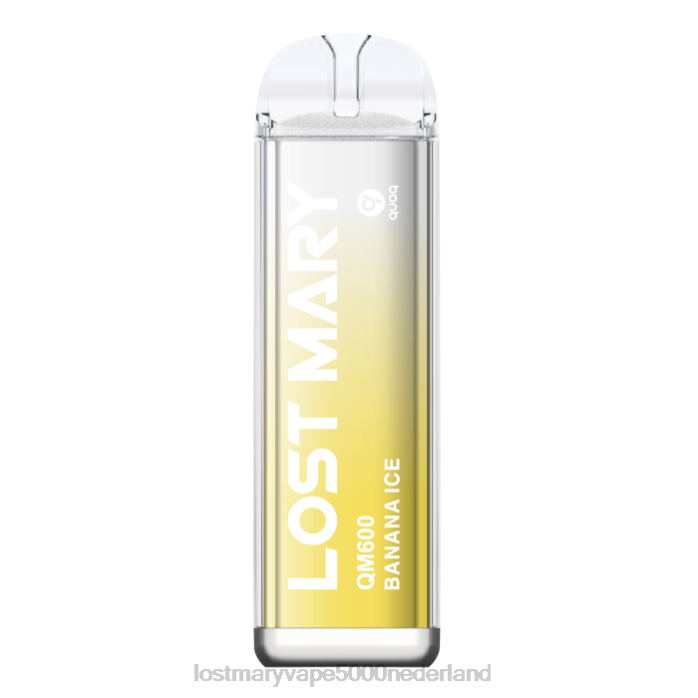 RV0V167 - LOST MARY vape 5000 Nederland bananen ijs LOST MARY QM600 wegwerp damp